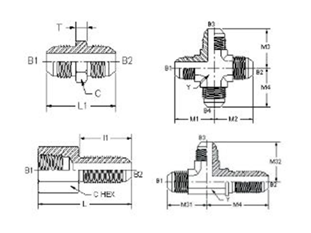 Alfagomma adapter JIC 37°