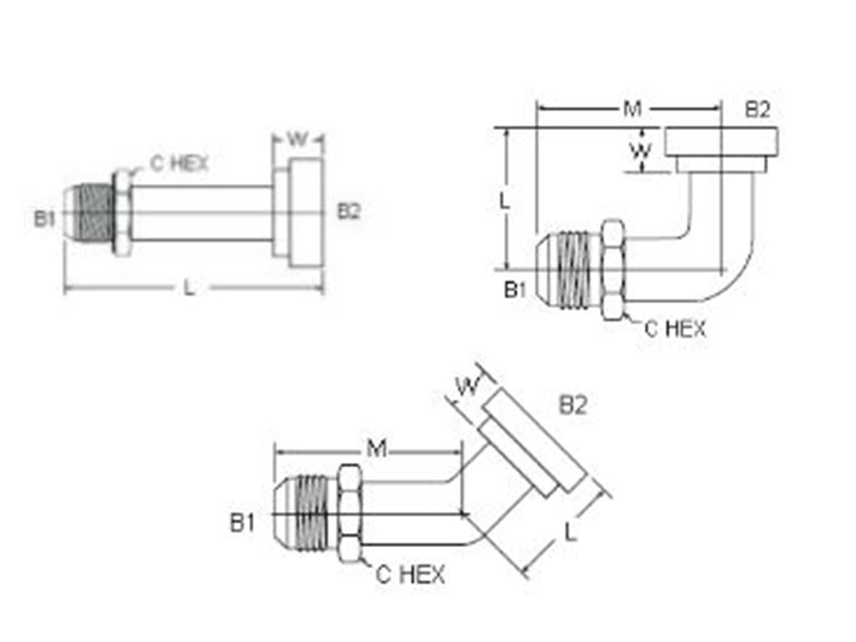 Alfagomma adapter JIC-Flanges