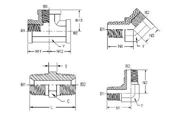 Image - Adapteurs NPT standard Alfagomma