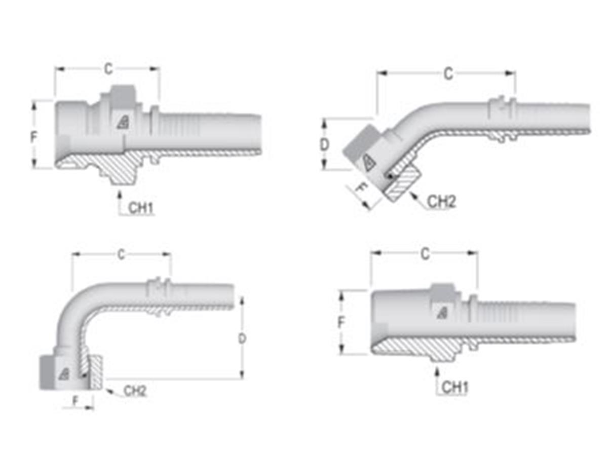 Alfagomma standard BSP inserts