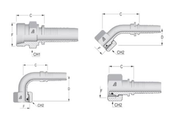 Image - Alfagomma standard DIN metric inserts