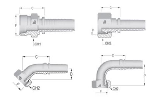 Image - Alfagomma standard french type inserts