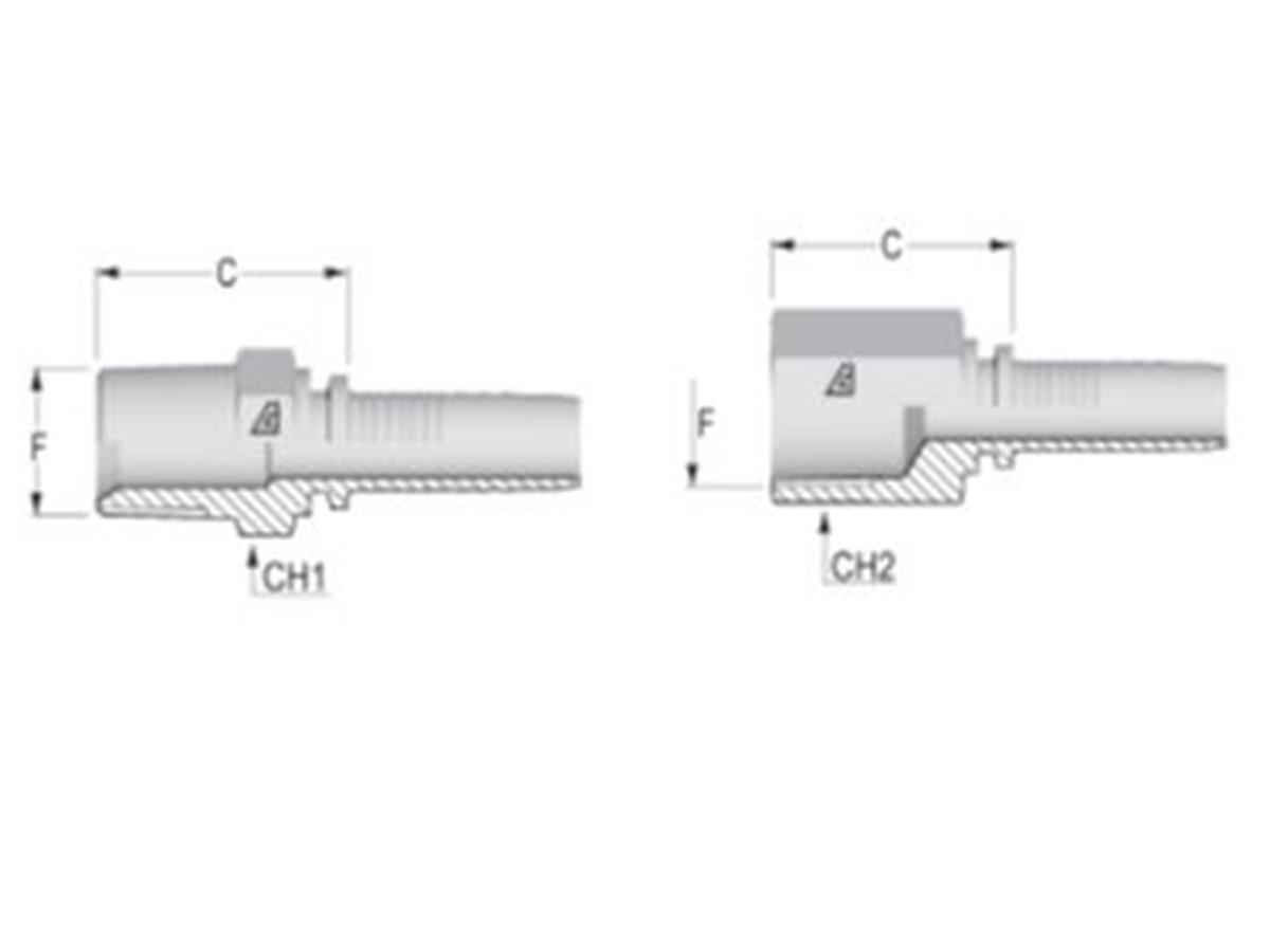 Alfagomma standard NPTF inserts