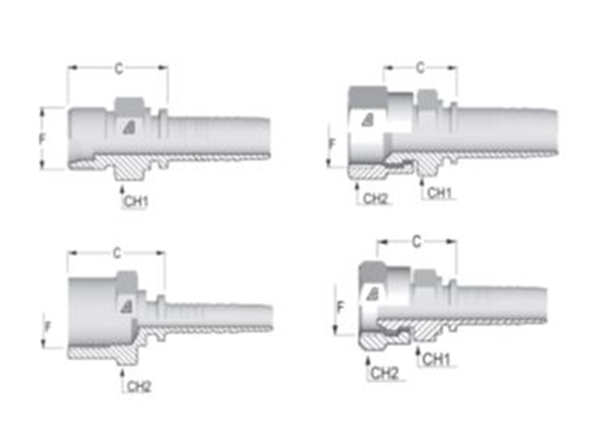 Alfagomma standard SAE inserts