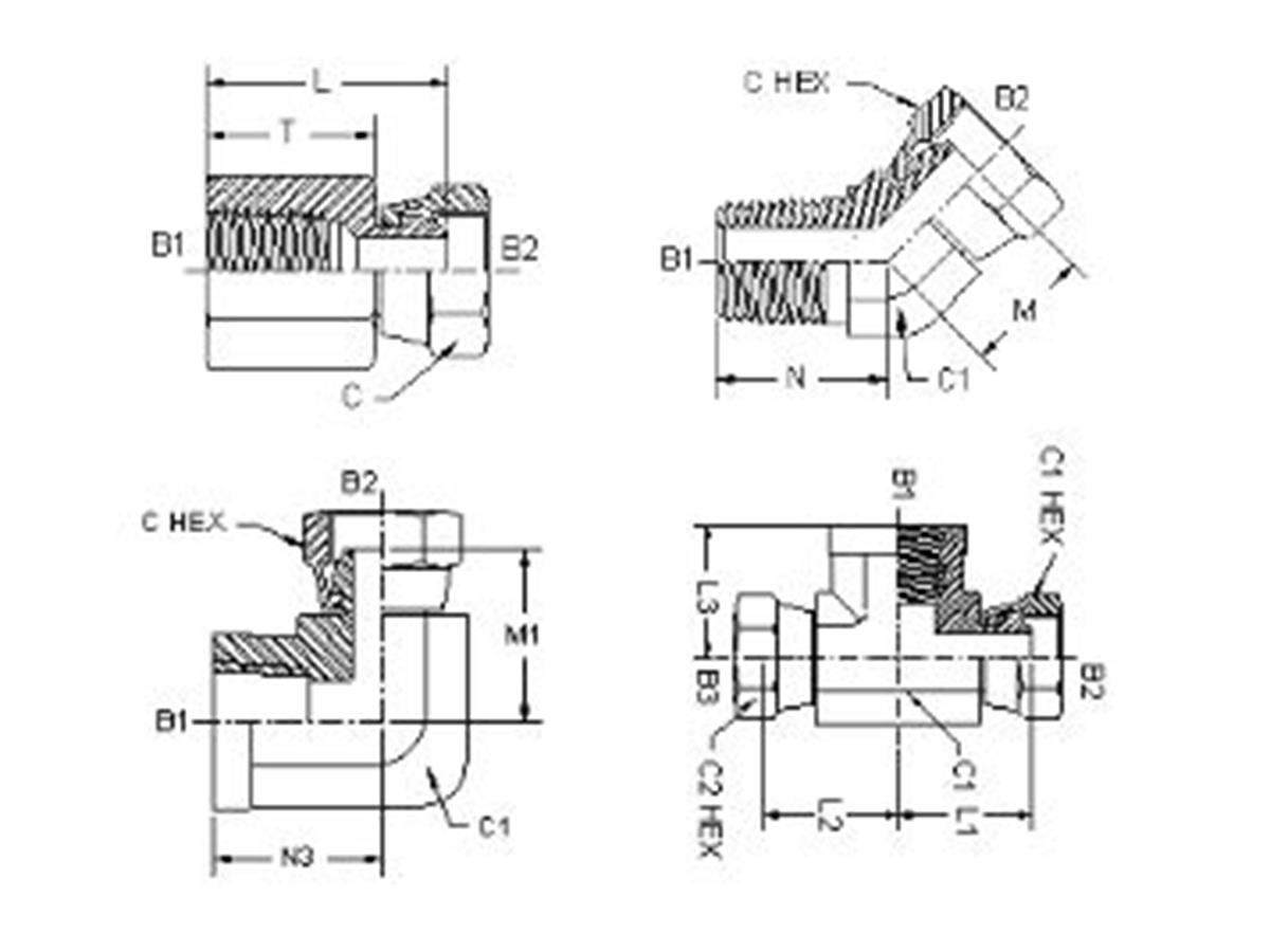 Alfagomma NPT swivel adapter