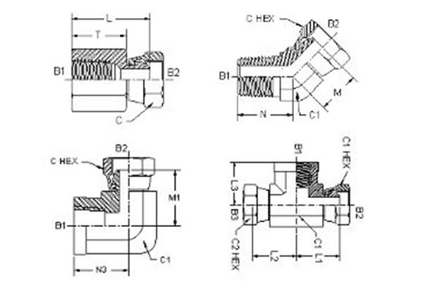 Image - Adapteurs standard NPT tournant Alfagomma