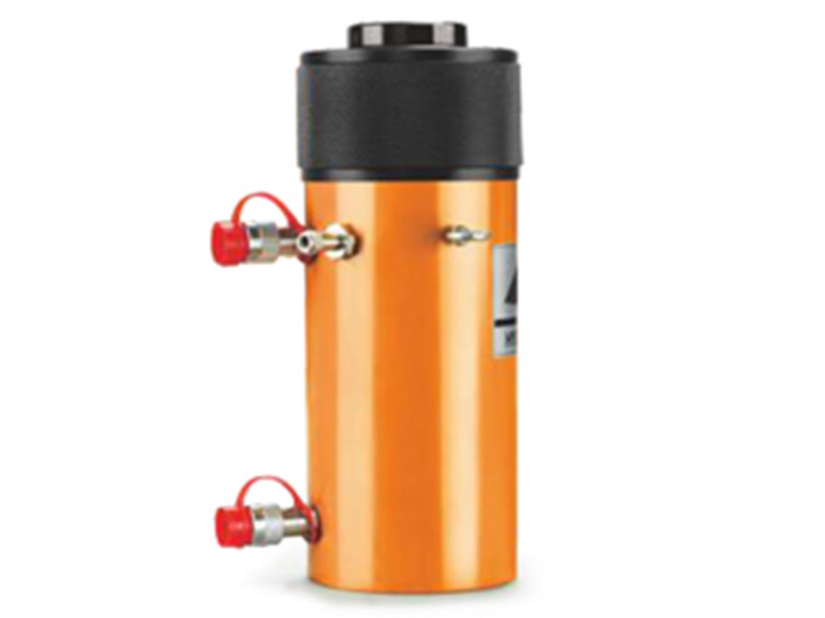 Double-acting hydraulic cylinder