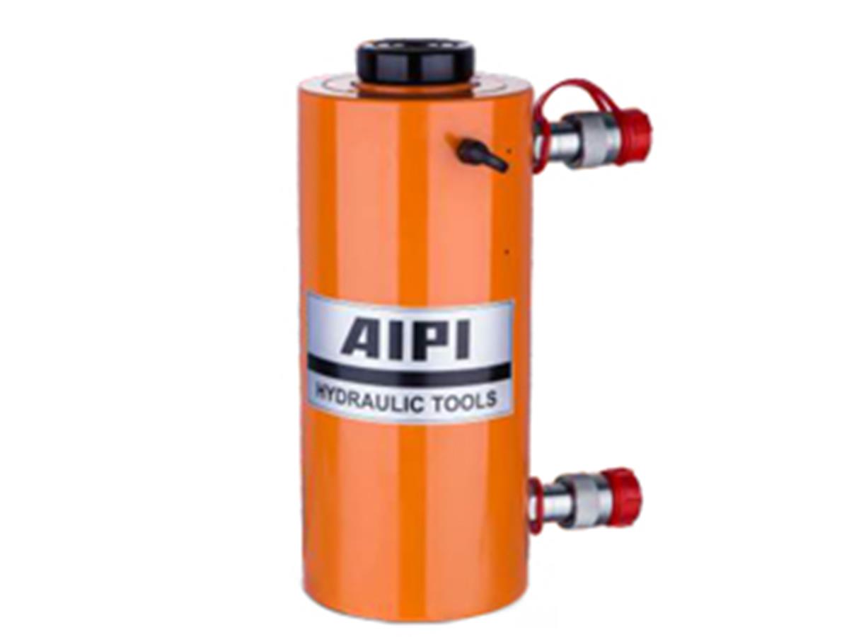 Double-acting high tonnage hydraulic cylinder