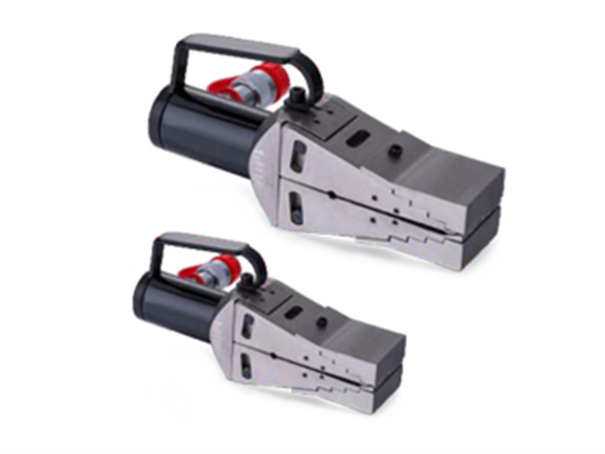 Hydraulic and mechanical wedge/flange spreader